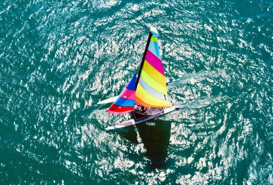 Alcudia: 1-Hour Catamaran Experience with Monitor for 2 - Getting to Port d’Alcúdia and Wind Pirates without stress