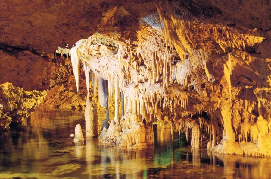 Alcudia: Half-day Caves of Hams, Blue Caves and documentary - Blue Cave LEDs and Modern Cave projections: how the tech changes your view