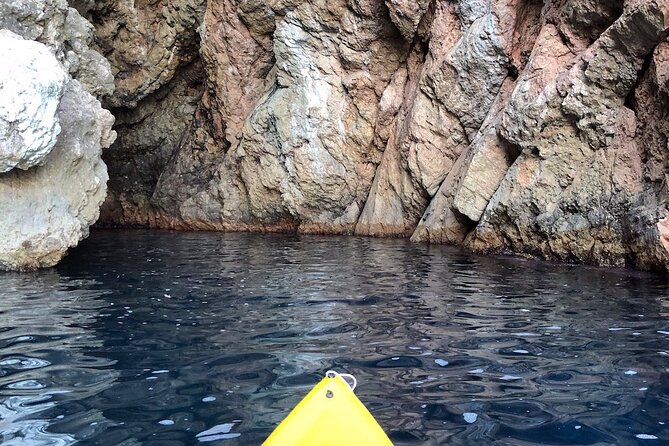 Breathtaking guided Kayak tour from Sant Elm the bay of Cala en Tió - Dragonera island and the cliff line: the scenic payoff