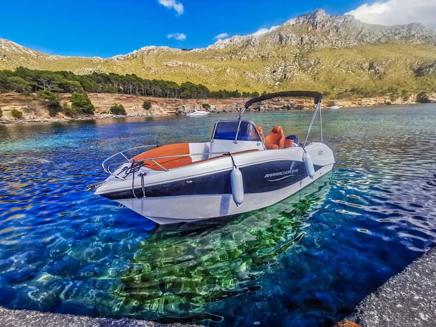 Can Picafort: Private Boattrip - Snorkeling-Beach- Caves - Cruising Out of Can Picafort With Alcudia and Playa de Muro Views