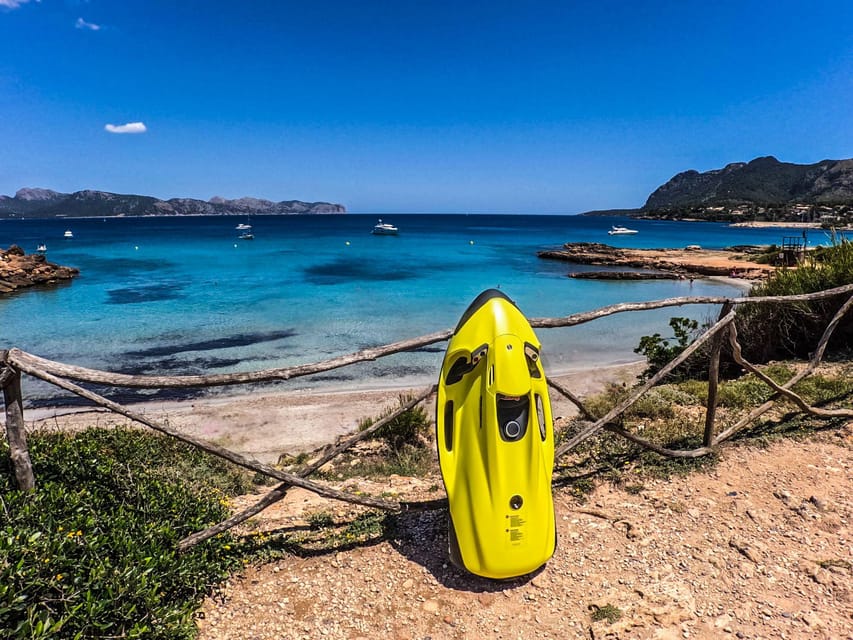 Can Picafort:Private Trip - Beach+Caves + Seabob -6 Person - Stop at Platja del Coll Baix: the hour that makes the trip click