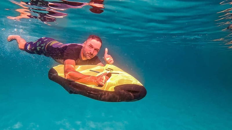 Can Picafort:Private Trip - Beach+Caves + Seabob -6 Person - The private boat setup that changes how the day feels