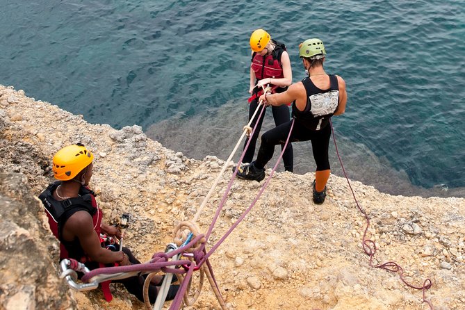 Coasteering in South Mallorca with Transfers - Rappel and Sea Caves: Exploring the Coasta Vibe Between Jumps