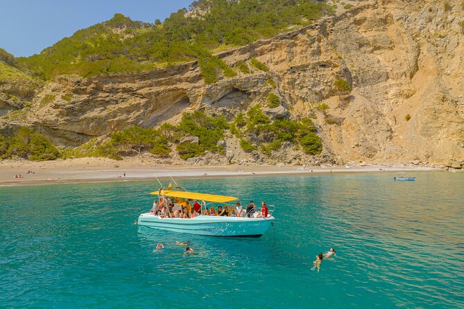 Enjoy crystal clear waters for 2 hours - Platja Des Coll Baix: Coves, Cave Time, and Those Goats on the Sand