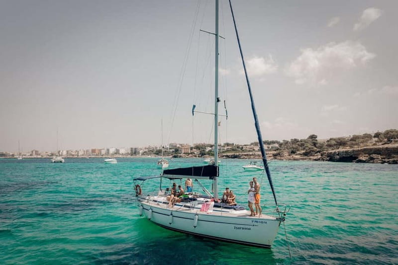 From can Pastilla : Sailing boat trip with Food & Drinks - Cala Blava: Your First Real Swim Stop With Snorkel and Paddle Surf