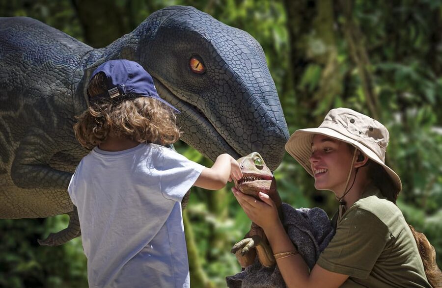 From Palma de Mallorca: Dinosaurland tour - Entering Dinosaurland: Life-Size Realism Plus Information Panels