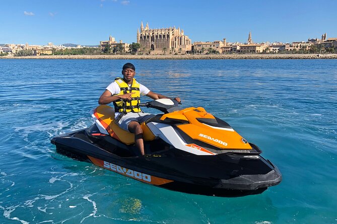 Jetski Tour to the Emblematic Palma Cathedral - Seeing Bellver Castle When You Arrive at the Cathedral