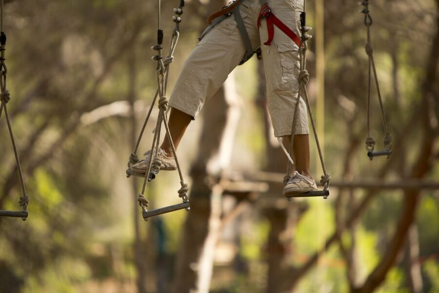 Mallorca: Adrenaline Tree Top Adventure Entry Ticket - The Explorador course plus 4-course entry: how the circuits keep building