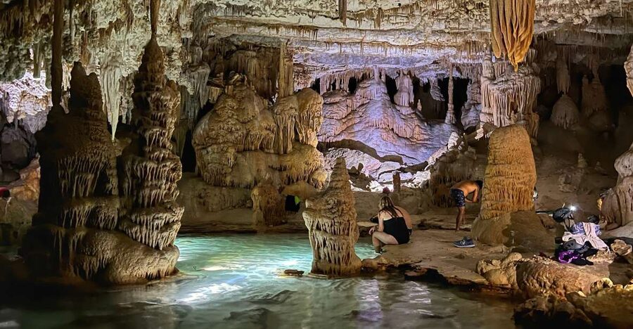 Mallorca: Beach Inside the Cave Tour - The 45-minute hike in: wear shoes for real ground