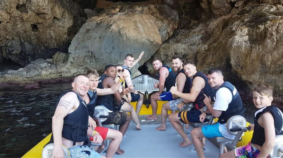 Mallorca: Bladerunner Jet Boat Excursion - Portals Vells water stop: where the fun turns hands-on