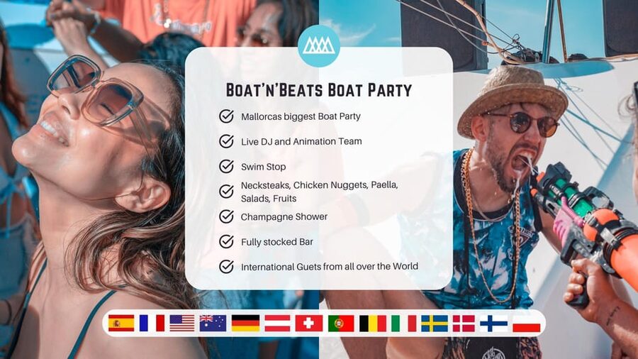 Mallorca: Boat Party with DJ, Buffet and Entertainment - How the Party Boat Works from Palma Marina