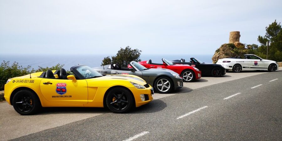 Mallorca: Cabrio Sports Car Tour - Serra de Tramuntana roads: Estellencs, Banyalbufar, and the Ricardo Roca Viewpoint payoff