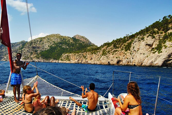 Mallorca Catamaran Tour in the Bay of Pollensa - S’Illot near La Victoria: quiet water, chapel-on-the-hill energy