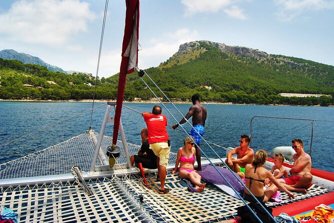 Mallorca Catamaran Tour in the Bay of Pollensa - Ses Caletes: seeing the cove that looks unreal on a calm day