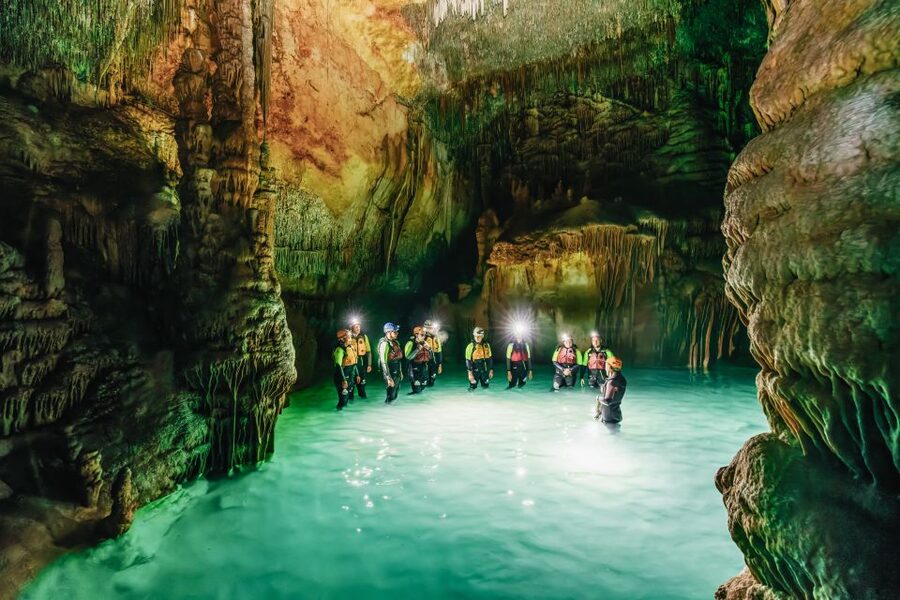 Mallorca: Cova des Coloms Caving Trip with Hotel Transfer - Guides in action: how safety stays real (and fun) at the same time