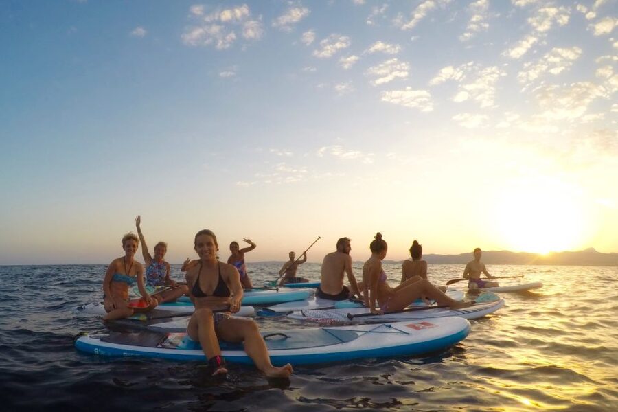 Mallorca: Kayak Sunset Tour from Ca'n Pastilla Beach - Meeting at BonaOna Surf School, then picking kayak or SUP