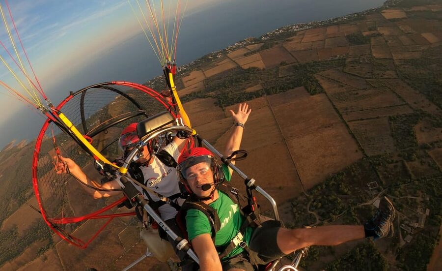 Mallorca: Paramotor Flight - Basic - Safety and Control: You Get the Gear and the Pilot Runs the Plan
