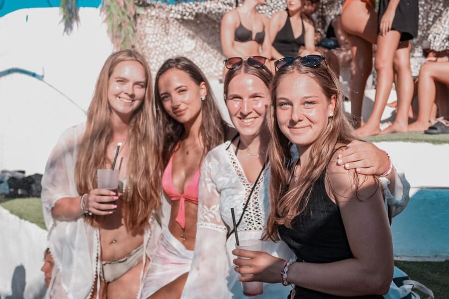 Mallorca: Project X Pool & Foam Party with Drinks & Snacks - How the Venue Layout Shapes the Party: Pool, Dance Floor, VIP Zone
