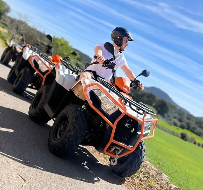Mallorca: Quad Bike Tour, Snorkeling, and Cliff Jumping - The ride to Randa: curves, forest roads, and a view payoff