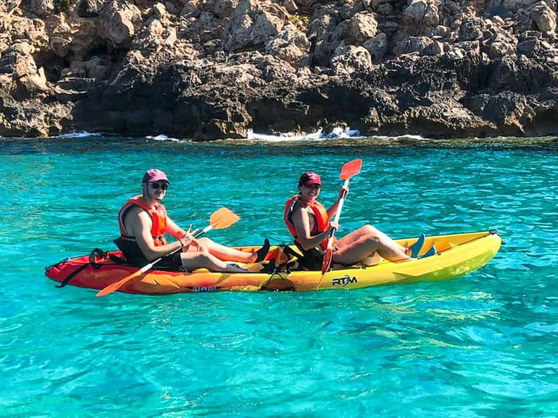 Mallorca: Sea Cave Kayaking Tour with Snorkeling and a Snack - The caves and cliffs: what you’re actually looking at