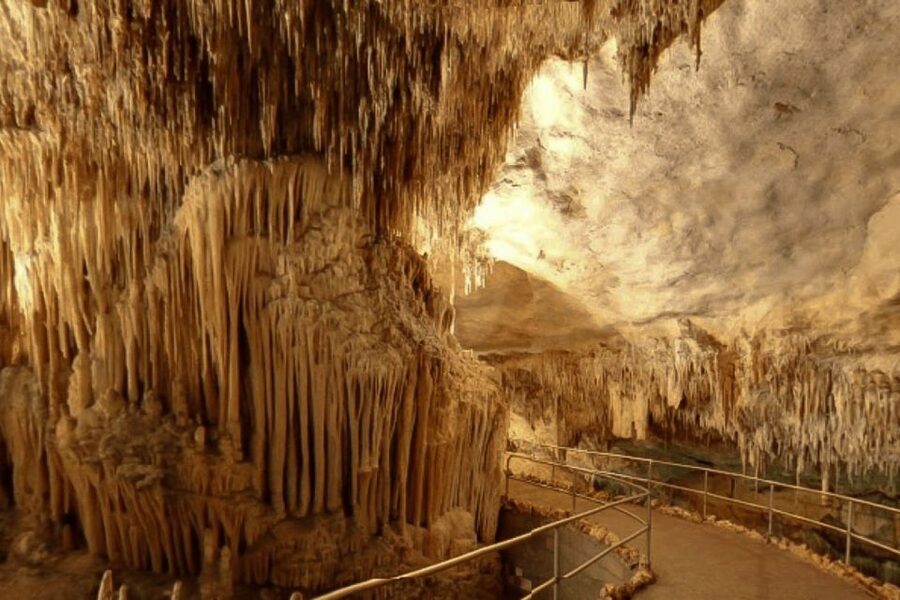 Mallorca: Ticket for Caves of Drach with Pickup Service - Porto Cristo arrival and the 121 steps down