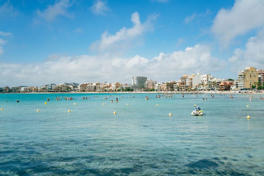 Palma Bay: Parasailing Experience - What “up to 50 meters” looks like over the Bay of Palma