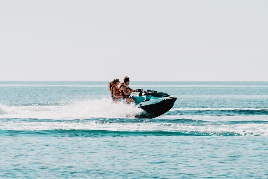 Peguera: Racing Car Drive and Jet Ski Combo Tour - Port Andratx, Camp de Mar, and Cala Fornells on the Drive Back