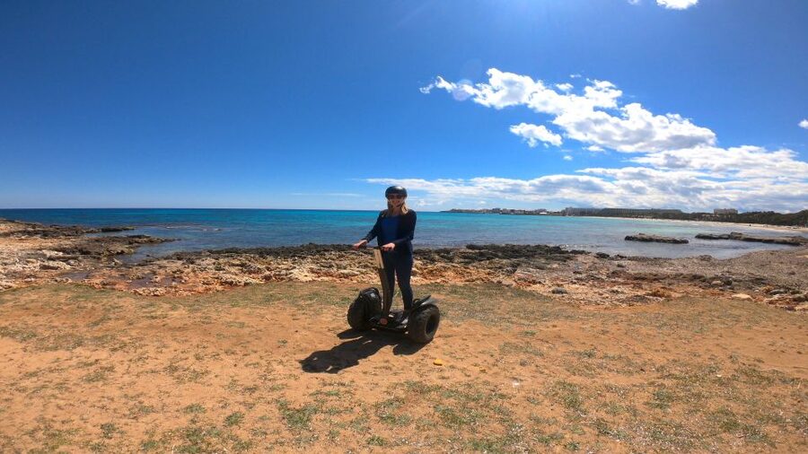 Sa Coma: Off-Road Segway Tour to Castell Punta de n'Amer - Rolling out along the promenade to Punta de nAmer