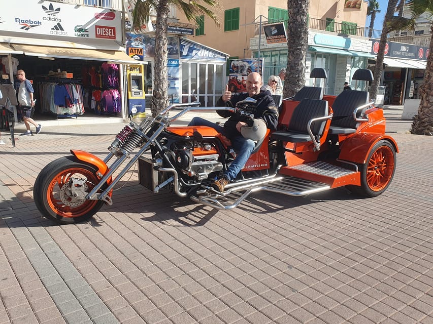 V8 Trike Tour mit Fahrer/Guide für max 4Gäste - How the V8 Trike Changes the Way You See Southwest Mallorca