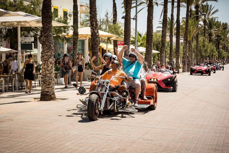 V8 Trike Tour mit Fahrer/Guide für max 4Gäste - Paguera, Camp de Mar, and the Road Into Port Andratx